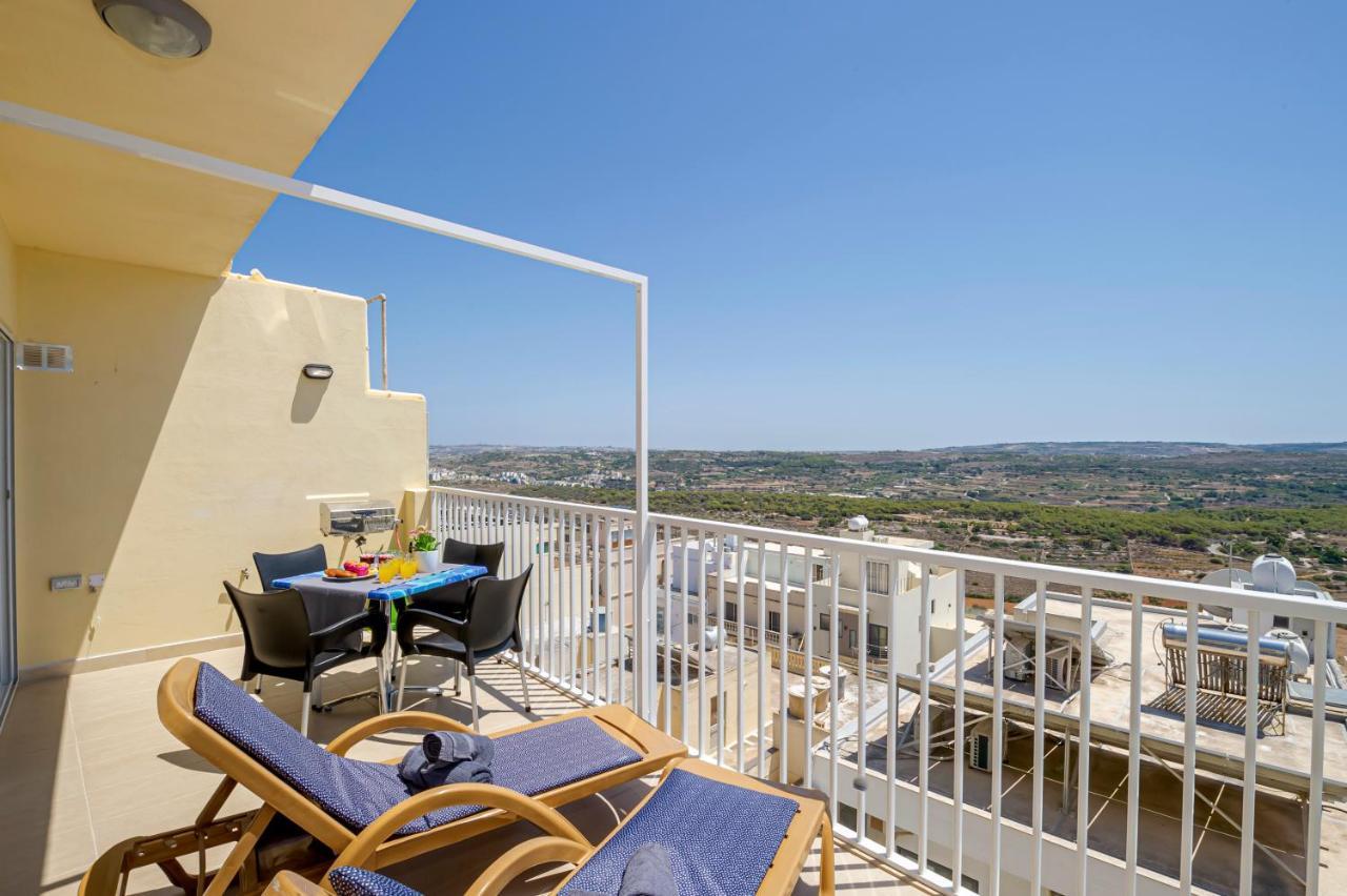 Summer Breeze Apartment With Terrace With Panoramic Views - By Getawaysmalta Мелліха Екстер'єр фото