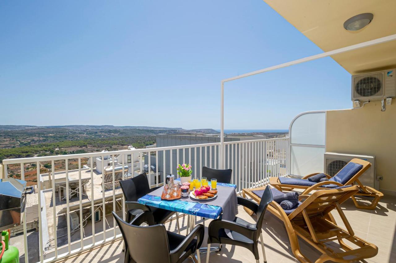 Summer Breeze Apartment With Terrace With Panoramic Views - By Getawaysmalta Мелліха Екстер'єр фото