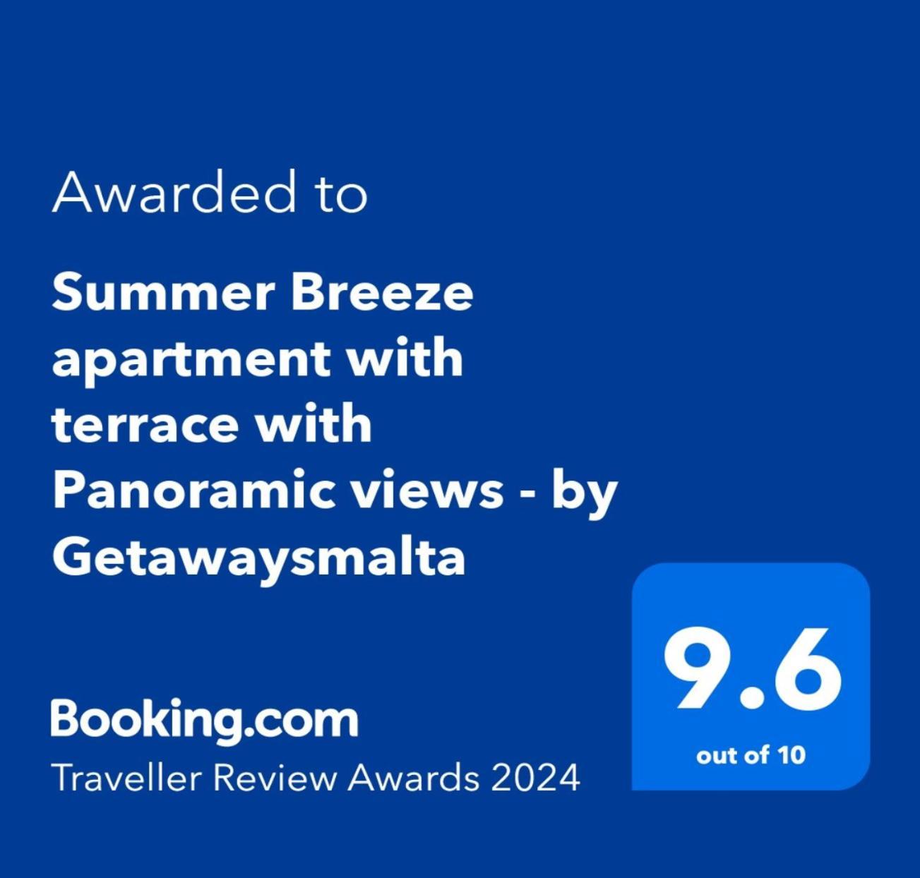 Summer Breeze Apartment With Terrace With Panoramic Views - By Getawaysmalta Мелліха Екстер'єр фото